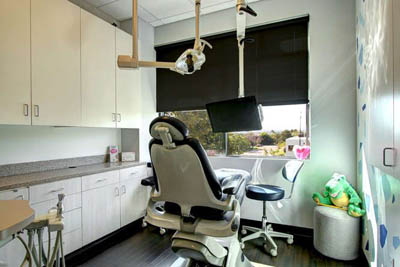 kids dental exam room at Boulder Smile Design